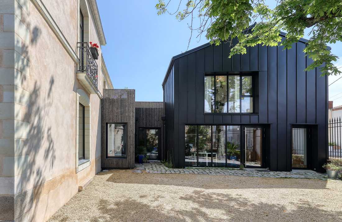 Extension d'une maison ancienne du 19e siècle par un architecte d'intérieur à Tours